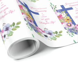 60ste Jubileum, non, Religious Life Cross Cadeaupapier