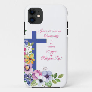 60ste Jubileum, non, Religious Life Cross iPhone 11 Hoesje