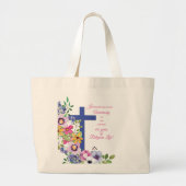 60ste Jubileum, non, Religious Life Cross Grote Tote Bag (Voorkant)