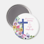 60ste Jubileum, non, Religious Life Cross Magneet (Voorkant / Achterkant)