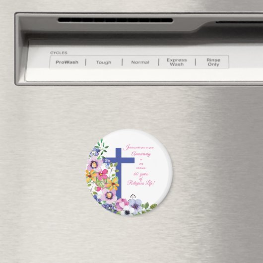 60ste Jubileum, non, Religious Life Cross Magneet (Insitu (Vaatwasser))