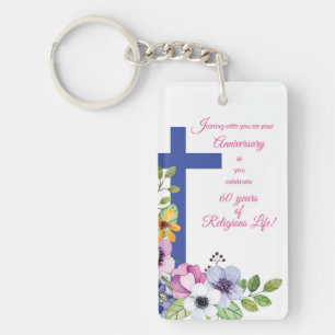 60ste Jubileum, non, Religious Life Cross Sleutelhanger