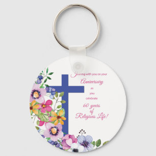 60ste Jubileum, non, Religious Life Cross Sleutelhanger