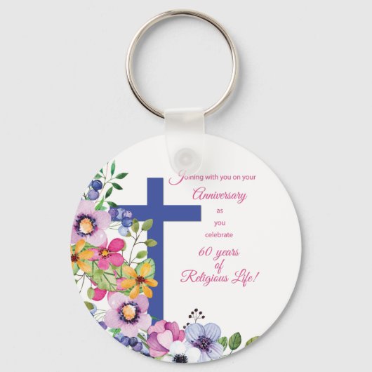 60ste Jubileum, non, Religious Life Cross Sleutelhanger (Voorkant)