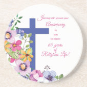 60ste Jubileum, non, Religious Life Cross Zandsteen Onderzetter (Voorkant)