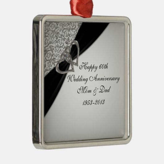 60ste Jubileum Ornament bruiloft (Rechts)