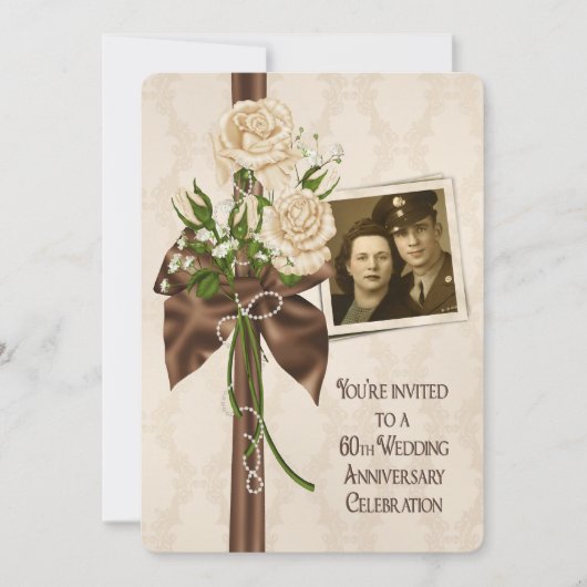 60ste Jubileum Rozen Kaart (Voorkant)