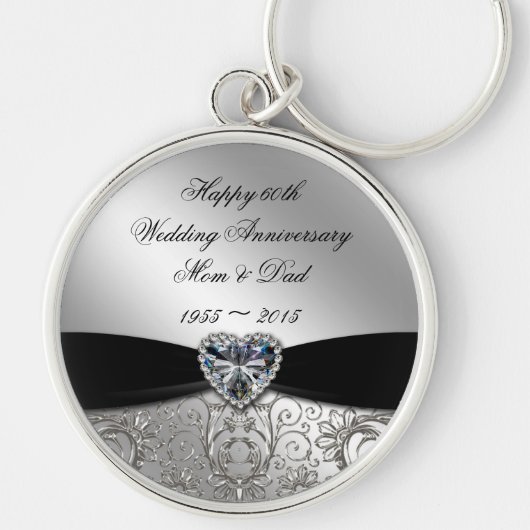 60ste Jubileum Sleutelhanger bruiloft (Voorkant)