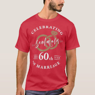 60ste Jubileum van het huwelijk - 60 jaar huwelijk T-shirt