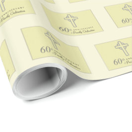 60ste Jubileum van het priesterreliëf Cadeaupapier