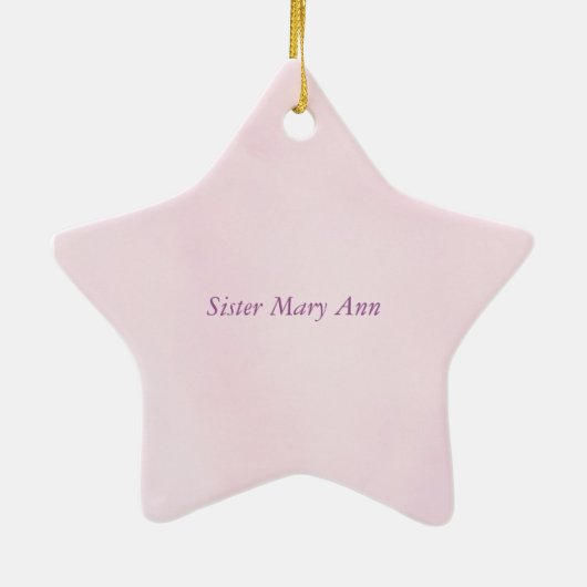 60ste Jubileum van het Religieuze Leven Katholieke Keramisch Ornament (Achterkant)