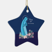 60ste Jubileum van het Religieuze Leven Nun Pink F Keramisch Ornament (Rechts)