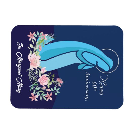 60ste Jubileum van het Religieuze Leven Nun Pink F Magneet (Horizontaal)