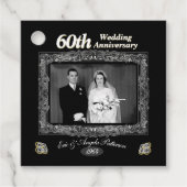  60ste Jubileum voor bruiloft Bedankjes Labels (Voorkant)