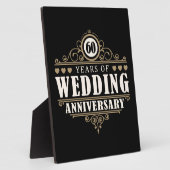 60ste Jubileum voor bruiloft Fotoplaat (Zijkant)