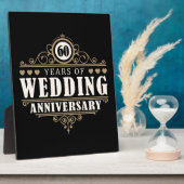 60ste Jubileum voor bruiloft Fotoplaat (Zijkant)