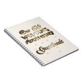 60ste Jubileum voor bruiloft Gastboek Gold White Notitieboek (Rechterzijde)