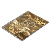 60ste Jubileum voor bruiloft Gastboek Goud Elegant Notitieboek (Linkerzijde)