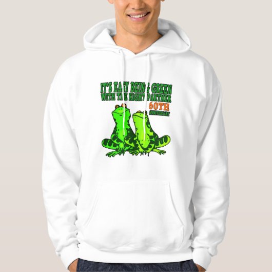 60ste Jubileum voor bruiloft Hoodie (Voorkant)