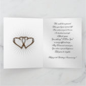 60ste Jubileum voor bruiloft Kaart (Binnen)