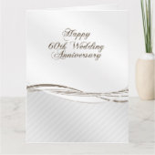 60ste Jubileum voor bruiloft Kaart (Voorkant)