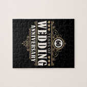 60ste Jubileum voor bruiloft Legpuzzel (Horizontaal)