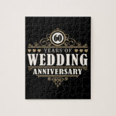 60ste Jubileum voor bruiloft Legpuzzel (Verticaal)