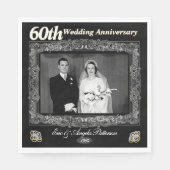  60ste Jubileum voor bruiloft Servet (Voorkant)