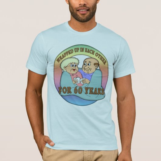 60ste Jubileum voor bruiloft T-shirt (Voorkant)