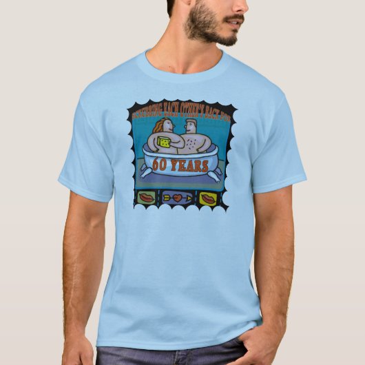 60ste Jubileum voor bruiloft T-shirt (Voorkant)
