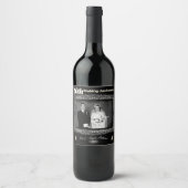  60ste Jubileum voor bruiloft Wijn Etiket (Voorkant)