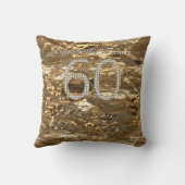 60ste Jubileum voor weddenschappen, diamanten wedd Kussen (Achterkant)