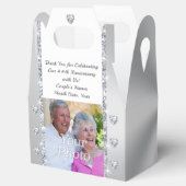 60ste Jubileum-weddenschap-ceremonie Ideeën Diamon Bedankdoosjes (Geopend)