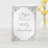 60ste Jubileum Wenskaart bruiloft Kaart (Gele Bloem)