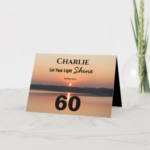 60ste Laat Uw Licht Uw Verjaardagsbijbel Schijnen Kaart
