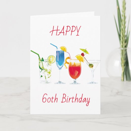 **60ste LIEFDEVOLLE VERJAARDAG WENSEN** Kaart (Voorkant)