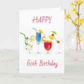 **60ste LIEFDEVOLLE VERJAARDAG WENSEN** Kaart (Gele Bloem)