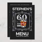 60ste menu kaart (Voorkant / Achterkant)