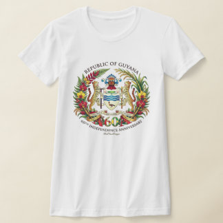 60ste Onafhankelijkheidsdag van de Republiek Guyan T-shirt