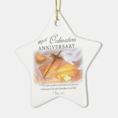 60ste priesterwijding, Kruis Kaars Keramisch Ornament (Links)