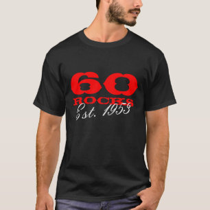 60ste t-shirt   60 Rotsen Est van de Verjaardag.