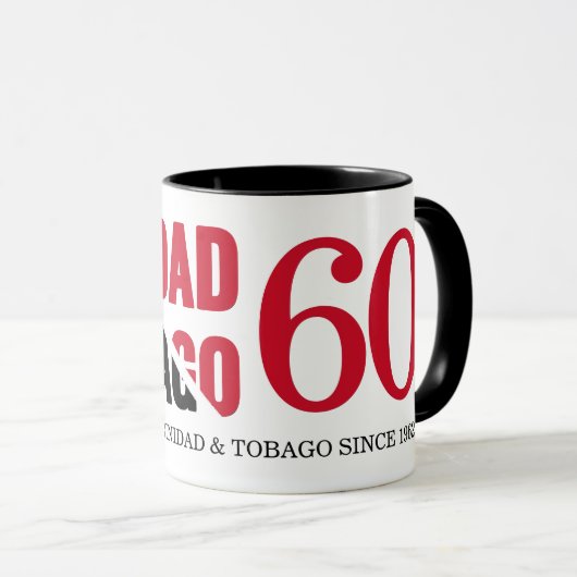 60ste TRINIDAD TOBAGO Mok (Voorkant rechts)