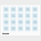 60ste trouwdag diamanten viering vierkante sticker (Vel)