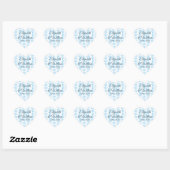 60ste trouwjubileum diamanten viering hart sticker (Vel)