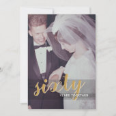 60ste trouwjubileum & foto kaart (Voorkant)