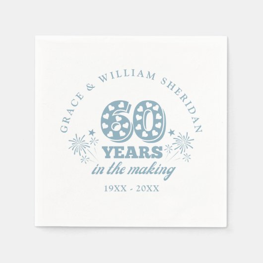 60ste trouwjubileum 'In The Making' Servet (Voorkant)