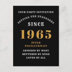 60ste verjaardag 1965 Zwarte Goud Briefkaart