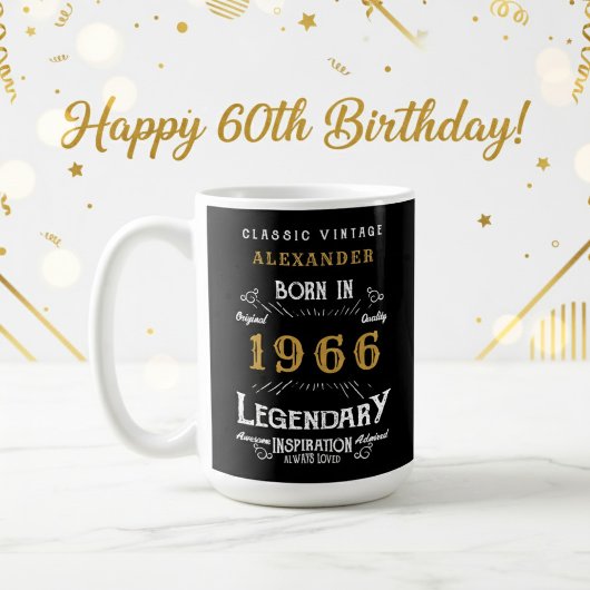 60ste verjaardag 1966 Legendarische Retro Koffiemok
