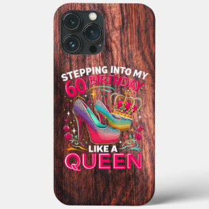 60ste verjaardag als een koningin gelukkig 60 jaar Case-Mate iPhone case