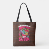 60ste verjaardag als een koningin gelukkig 60 jaar tote bag (Achterkant)